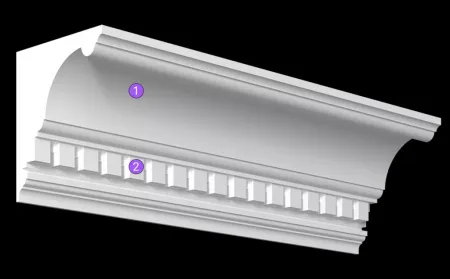 Карниз потолочный гипсовый Artpole SK87N