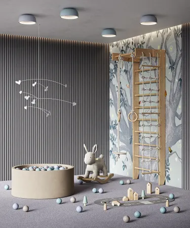 Акустическая панель COSCA черный войлок Ардженто светло-серый/2750