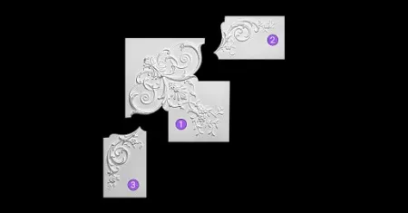 Угловой элемент наборный Artpole SU104V (врезной)