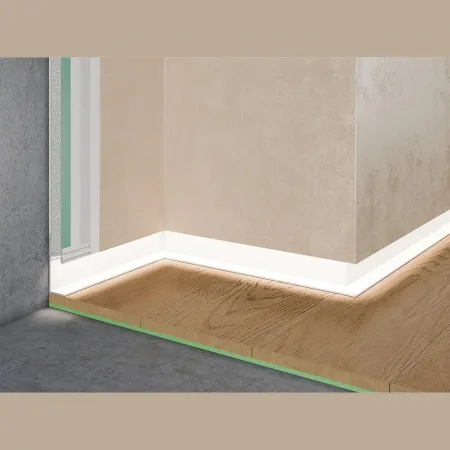 Теневой плинтус скрытого монтажа Pro Design 7210 Белый