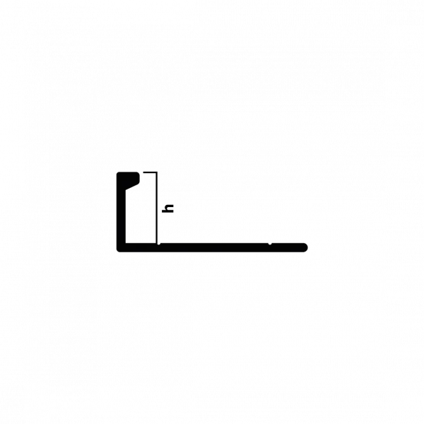 Профиль L-образный гибкий 8мм NEEXY (шампань матовая)