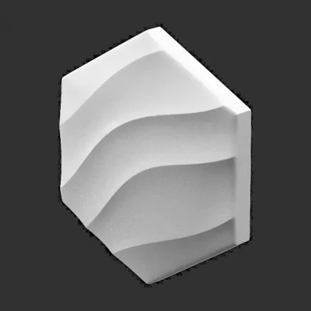 Гипсовая 3D панель Artpole HEKSA-wave