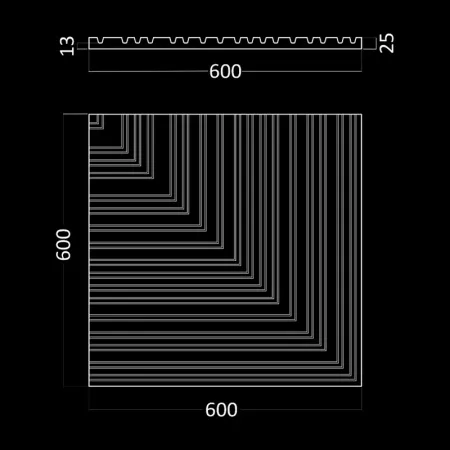 Гипсовая 3D панель Artpole BARCODE 2