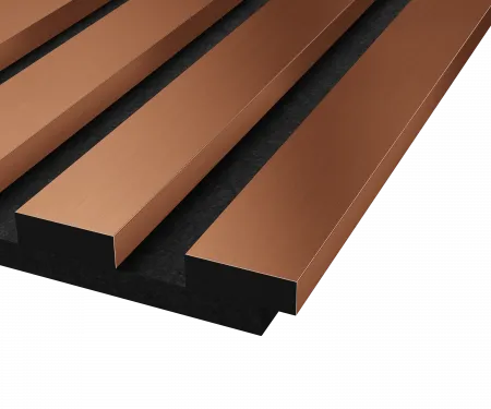 Комплект акуст.панелей, черный войлок, рейки ЭКОПОЛИМЕР красная медь/2шт/600