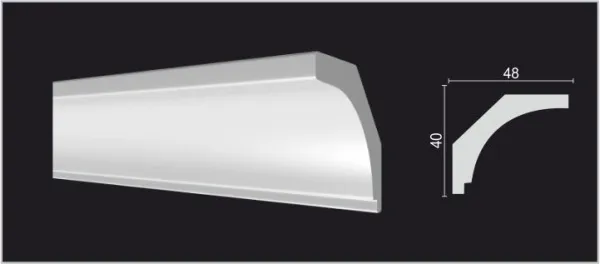 Карниз потолочный DECOR DIZAYN DD13