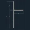 Теневой плинтус скрытого монтажа Pro Design Panel 7208 Анодированный