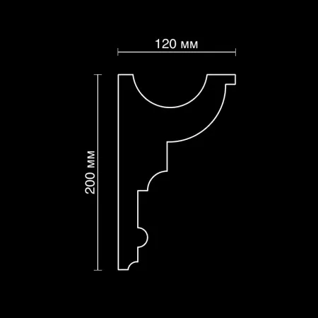 Карниз потолочный гипсовый Artpole SKTL163
