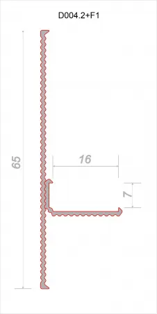 Универсальный теневой профиль F1A Черный 