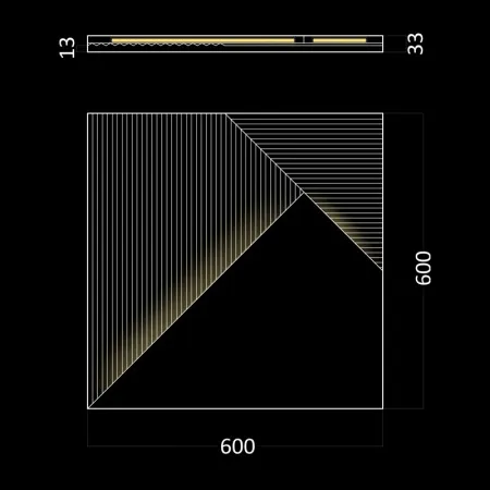 Гипсовая 3D панель Artpole FIELDS LED-2 (теплый свет)