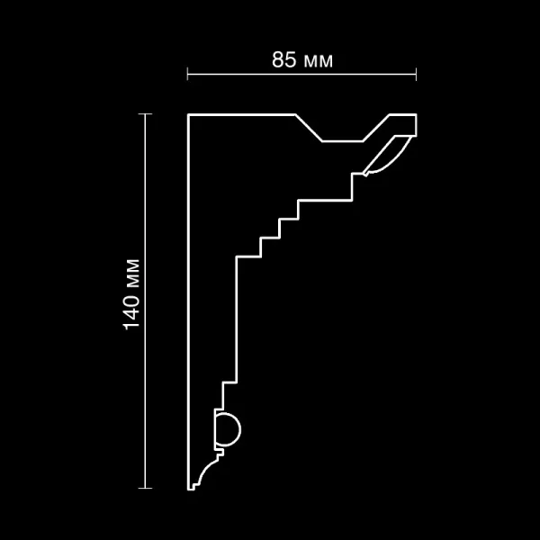 Карниз потолочный гипсовый Artpole SK281