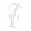 Карниз потолочный GLANZEPOL GPX23