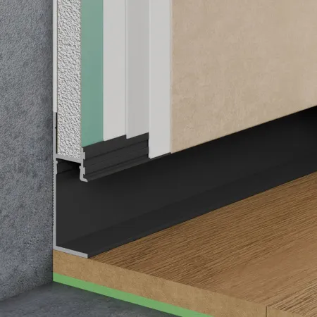 Теневой плинтус скрытого монтажа Pro Design 7210 Черный муар