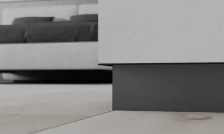 Скрытый плинтус / Теневой профиль Ликорн Чёрный С-04.2.3