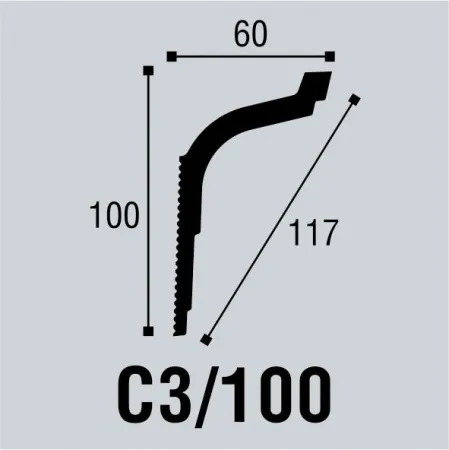 Карниз потолочный Bello Deco С3