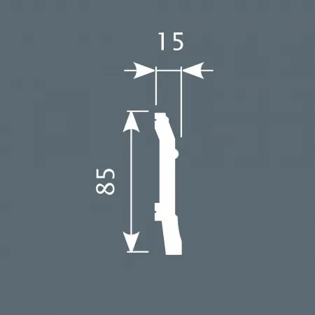 Плинтус напольный COSCA PX020