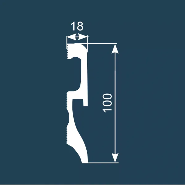Плинтус напольный COSCA PX033