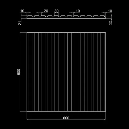Гипсовая 3D панель Artpole VECTOR 1