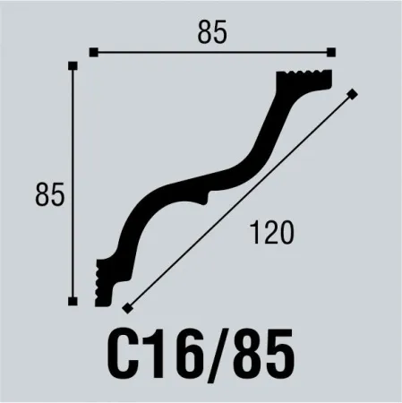 Карниз потолочный Bello Deco С16