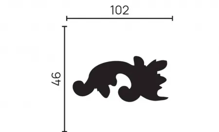 Завершающий элемент DECOR DIZAYN H1-DD35L/R