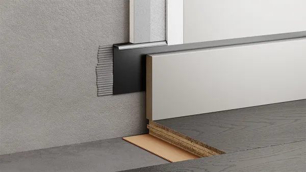 Скрытый профиль ФЕСО 80 МИНИ 50 мм RAL 9005 чёрный