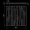 Гипсовая 3D панель Artpole PALMETTE 1