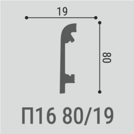 Плинтус напольный Bello Deco П16 с МП