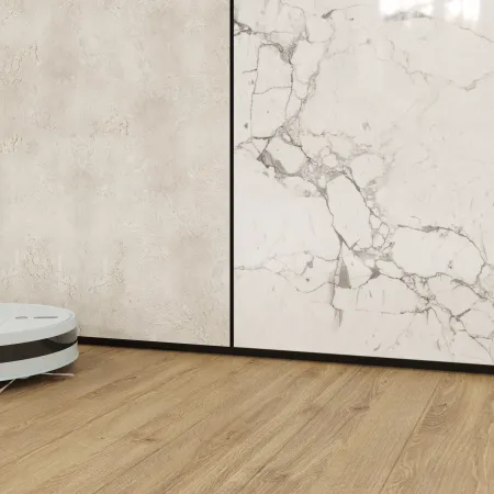 Теневой плинтус LACONISTIQ REVERSE 2.0 с кромкой 1.5мм., для панелей и керамогранита, Светлое золото