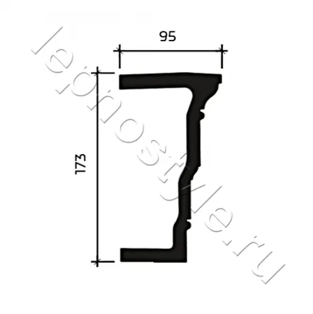 Фасадный декор архитрав Европласт 4.04.302
