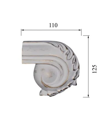 Наконечник для перил DECORUS NP-002