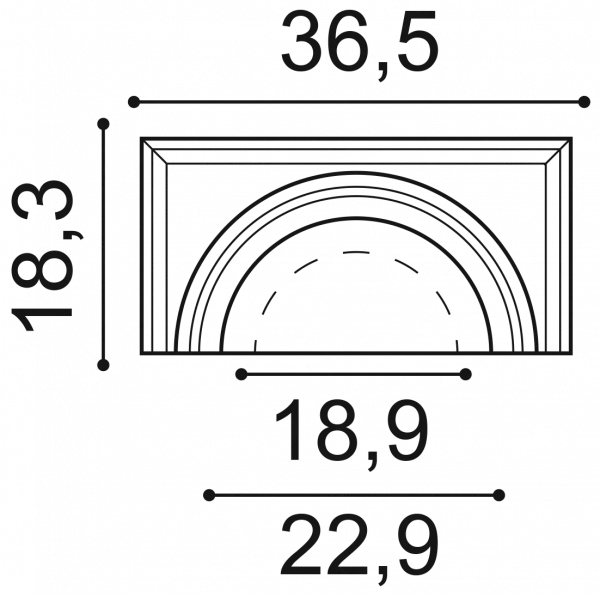 Капитель полуколонны Orac Decor K1111
