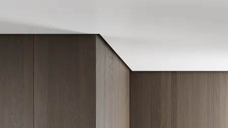 Теневой профиль для потолка ФЕСО из ГКЛ, 8 мм чёрный RAL 9005