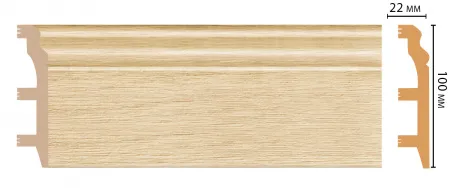 Плинтус напольный Decomaster D232-71