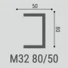 Молдинг Bello Deco М32 80/50