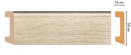 Плинтус напольный Decomaster D234-73