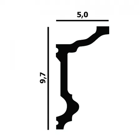 Карниз потолочный Перфект Plus Р90