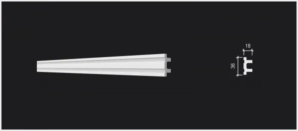 Молдинг DECOR DIZAYN DD633