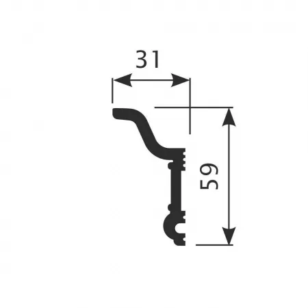 Карниз потолочный COSCA KX046