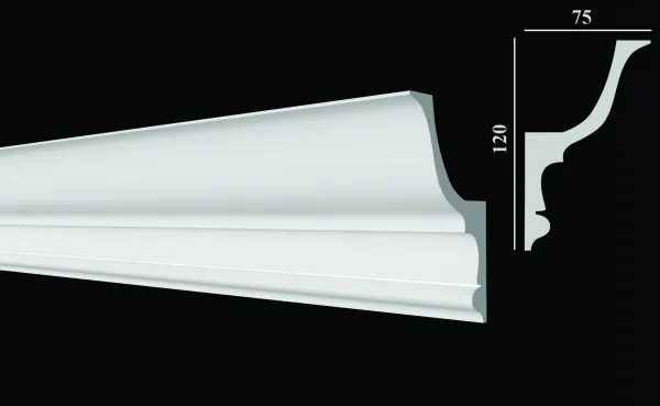 Карниз потолочный DECOR DIZAYN DD509