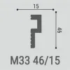 Молдинг Bello Deco М33 46/15