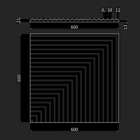 Гипсовая 3D панель Artpole PALLADA 3
