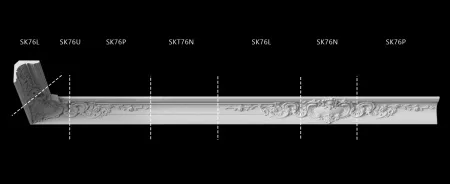 Карниз потолочный гипсовый Artpole SK76U