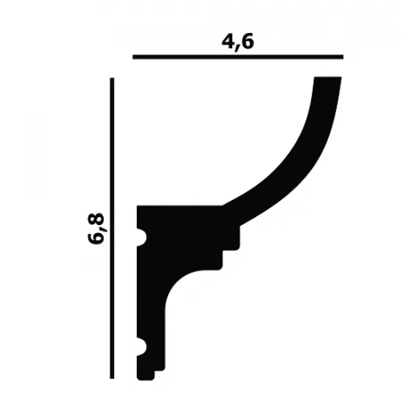 Карниз потолочный Перфект Plus Р96