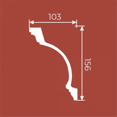 Карниз потолочный Artiva RT042