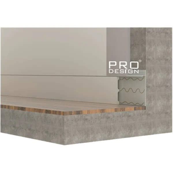 Вставка скрытого плинтуса Pro Design 80 мм 