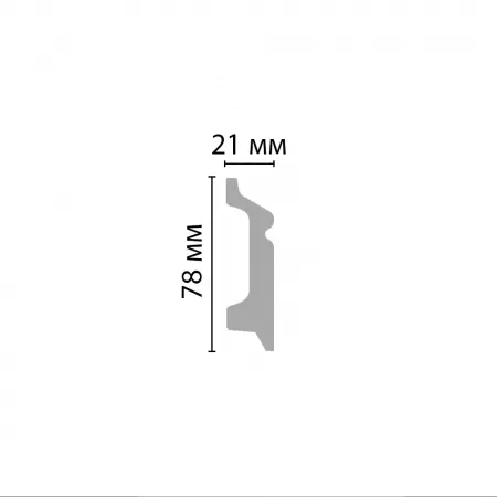 Плинтус напольный Decomaster D122-16