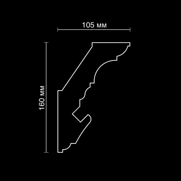Карниз потолочный гипсовый Artpole SKTL167