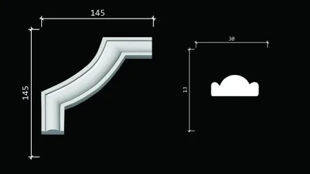 Угловой элемент DECOR DIZAYN C1-157A
