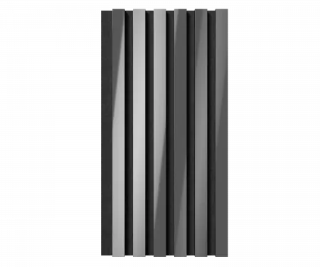 Комплект акуст.панелей, черный войлок, рейки ЭКОПОЛИМЕР хром/2шт/600