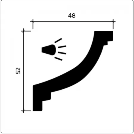 Карниз потолочный Европласт 1.50.215