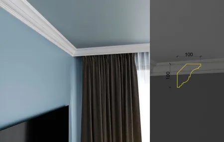 Карниз потолочный гипсовый Deco Line KT-10